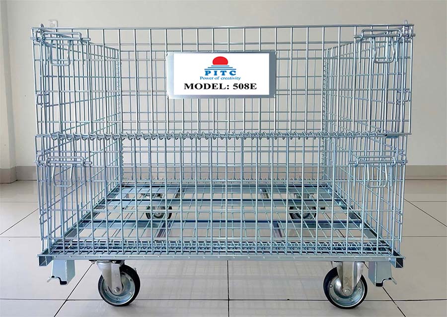 Bánh xe đẩy hàng cao su phù hợp cho các Doanh nghiệp sản xuất bánh xe đẩy; lồng thép trữ hàng