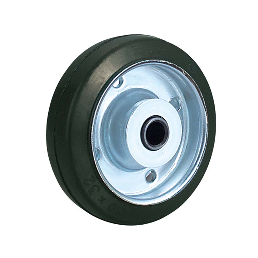 Bánh Xe Cao Su Phi 150 (15cm) Xoay 360° Có Khóa, Tải Trọng 180kg/bánh, WJ2-150S - Ảnh 2